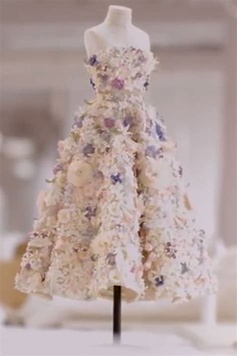 dior flower dress|christian dior partie fine dress.